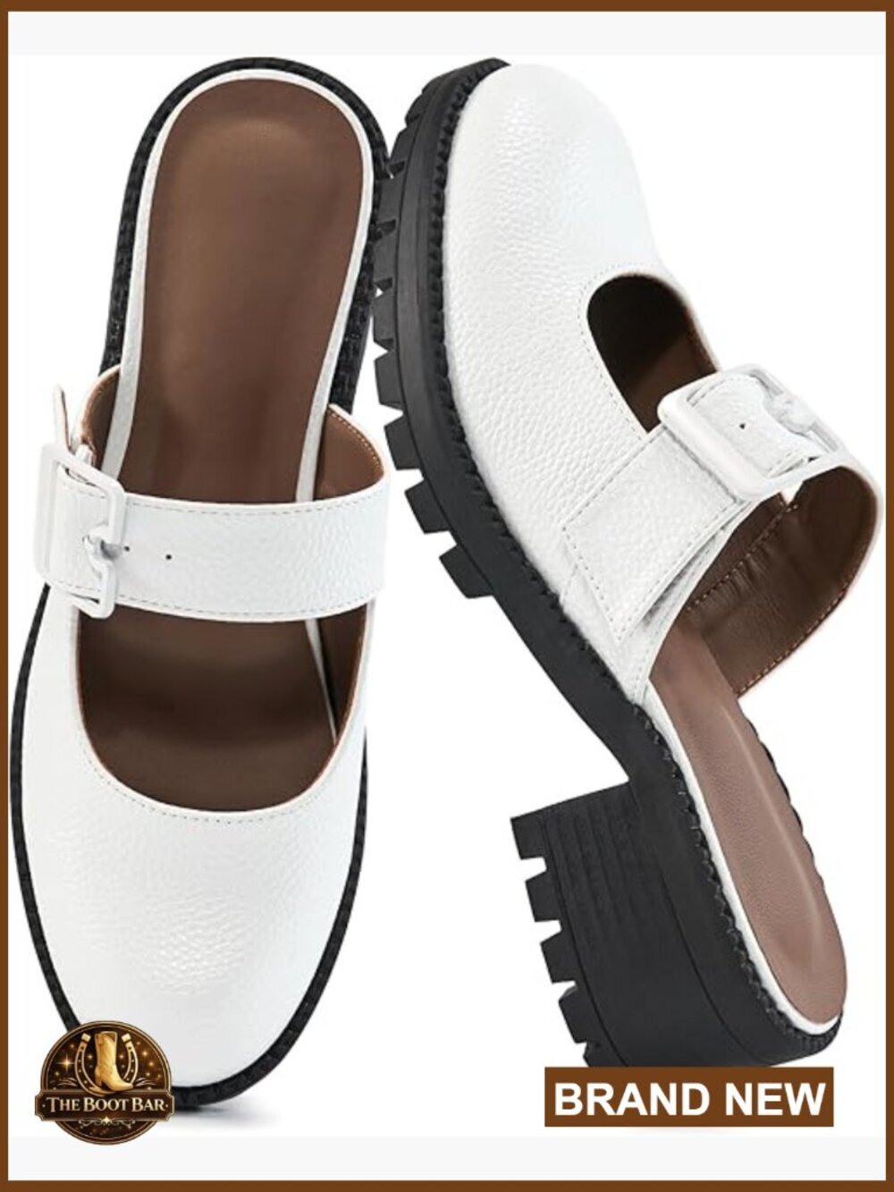 Dressy Platform Mules Slip On Chunky Heel Work Casual Loafers Shoes